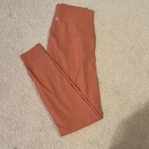 Coral lululemon align leggings